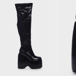 DOLLS KILL black platform boots